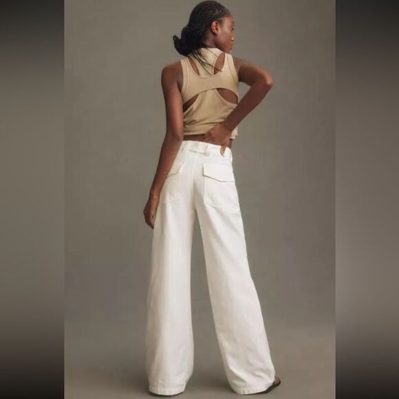 Citizens of Humanity Paloma Utility Trouser in Oysterette 29 - Picture 2 of 5